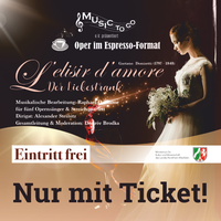Oper im Espresso-Format: „L’ELISIR D‘AMORE“ von Gaetano Donizetti im Garten des Tuppenhofes