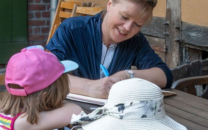 Eintrag ins Gästebuch des Tuppenhofs; Foto: (c) Klaus Stevens Kaarst