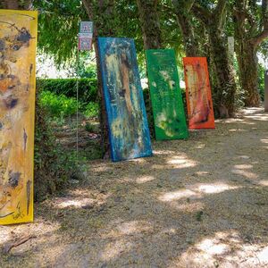 Arbeiten von Pia I. Büchert und Michaela Kura Foto: Copyright by Klaus Stevens Kaarst