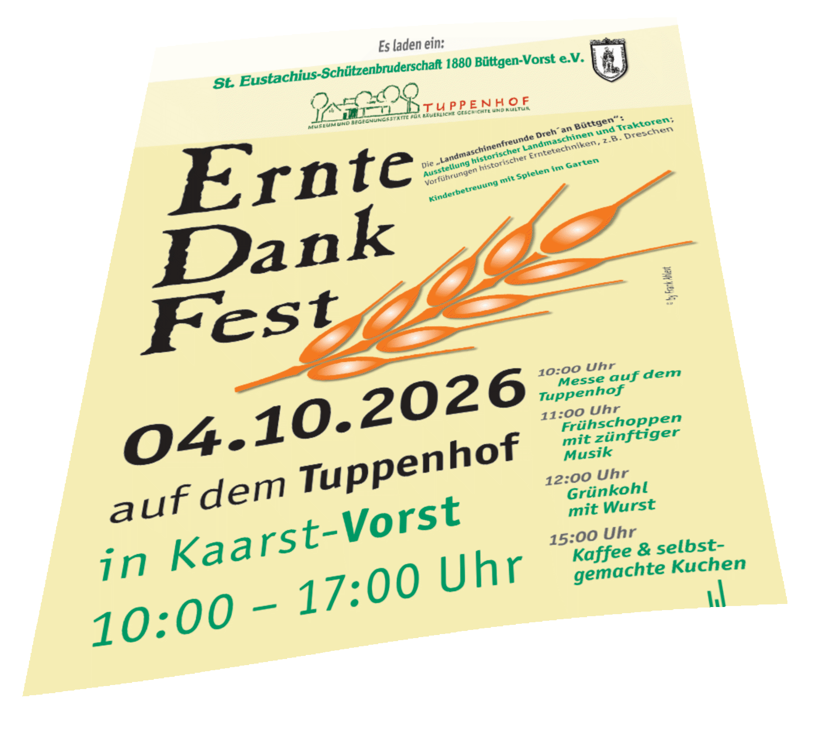 Erntedankfest auf dem Tuppenhof; Bildmotiv: (c) Frank Ahlert